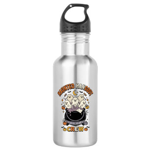 Halloween-Geister-Kürbis-Crew Edelstahlflasche