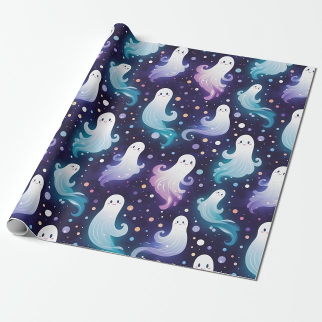 Halloween Geister, Little Boo! Geschenkpapier (Ungerollt)