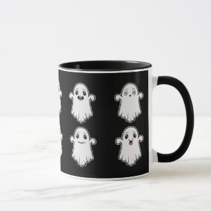 Halloween-Geister mit verschiedenen Gesichtsausdrü Tasse
