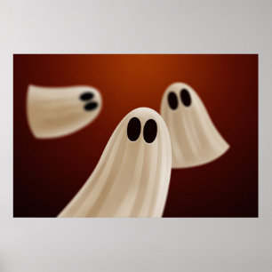 Halloween-Geister Poster