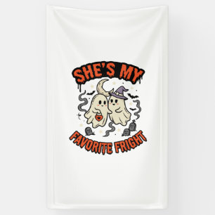 Halloween-Geister-Romantik Humor Banner