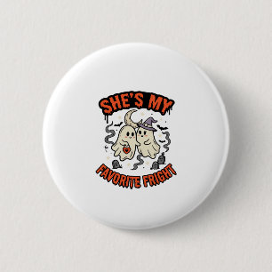 Halloween-Geister-Romantik Humor Button