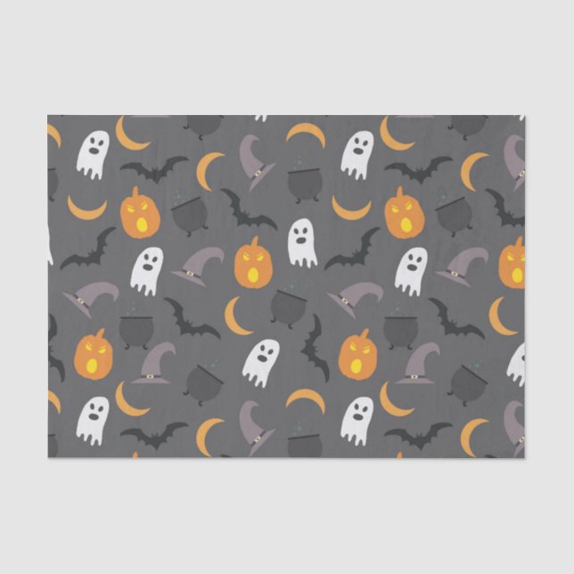 Halloween-Geister Seidenpapier (Vorderseite)