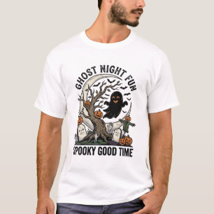 Halloween-Geister-Shirt Vintage-Friedhof Lustiges T-Shirt