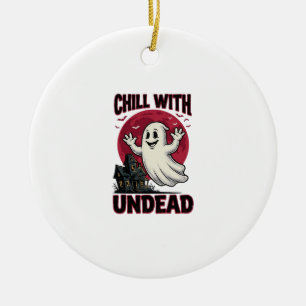 Halloween-Geister-Shirt Vintage Verflucht Zombie D Keramik Ornament