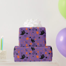Halloween-Geister und Stars Nahtloses Wrapping Pap Geschenkpapier