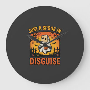Halloween-Geister-Verkleidung Große Wanduhr
