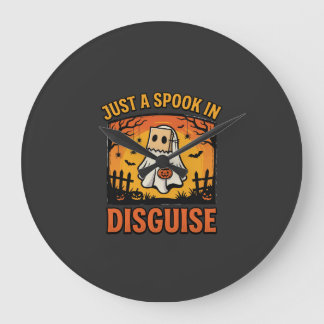 Halloween-Geister-Verkleidung Große Wanduhr