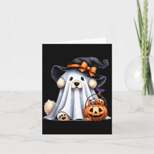 Halloween-Geisterhund Karte