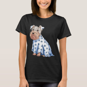 Halloween-Geisterhund mit Blumen Lustiger Hallowee T-Shirt