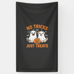 Halloween-Geisterhunde Keine Tricks, nur Leckerlis Banner