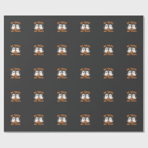 Halloween-Geisterhunde Keine Tricks, nur Leckerlis Geschenkpapier