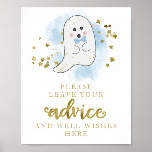 Halloween-Geisterjungen-Baby-Party Ratgeber-Schild Poster