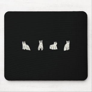 Halloween-Geisterkatzen Niedliche Katzen in Geiste Mousepad