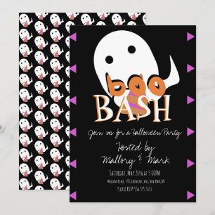 Halloween-Geisterkostüm-Party-Buh-Bash-Einladung Einladung