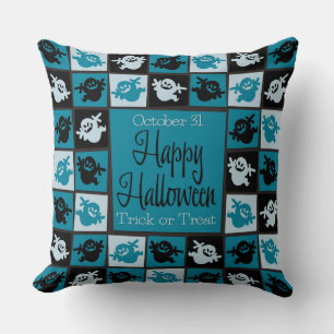 Halloween-Geistermosaik Kissen