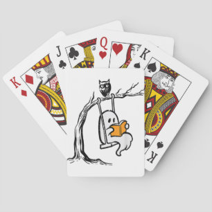 Halloween-Geisterschwung-Lesung Spielkarten