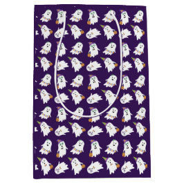 Halloween-Geistertrick oder -Behandlung Mittlere Geschenktüte