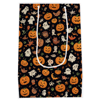 Halloween-gemustert Mittlere Geschenktüte