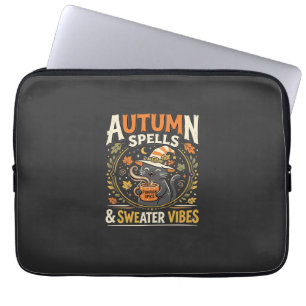 Halloween Gemütlicher Herbstzauber Laptopschutzhülle