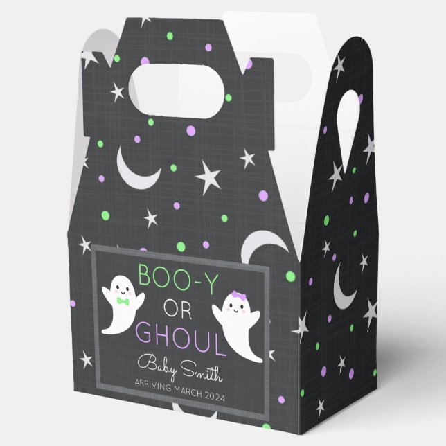 Halloween Gender-Enthüllung Boo-y oder Ghoul Geschenkschachtel (Geöffnet)