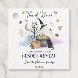 Halloween Gender Reveal Baby wird brauen Geschenkanhänger