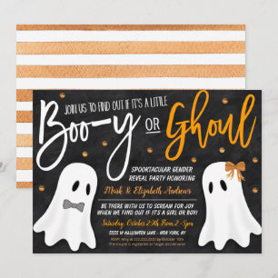 Halloween Gender Reveal Ghost Einladung