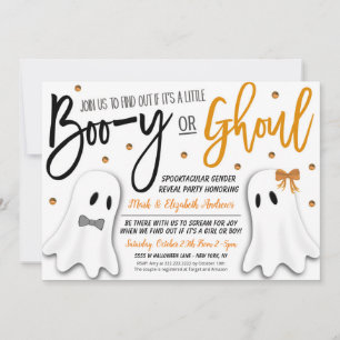 Halloween Gender Reveal Ghost Einladung