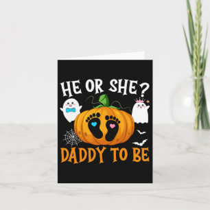 Halloween Gender zeigt, dass er oder sie Daddy Pum Karte