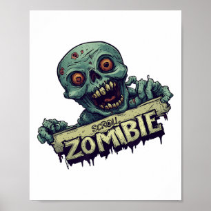 Halloween Generation mit Scroll Zombie-Kostüm Poster