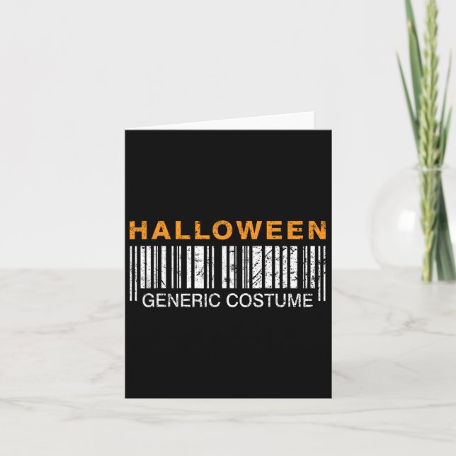 Halloween Generic Costume Funny Karte (Vorderseite)