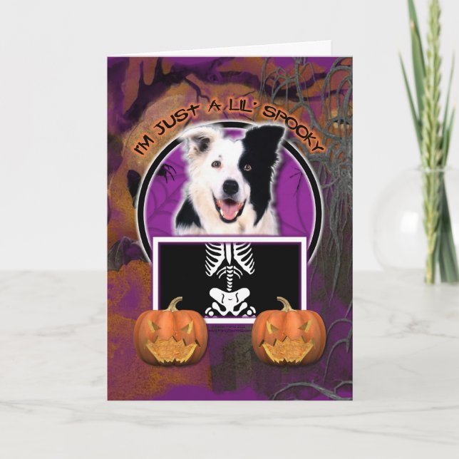 Halloween - gerade ein Lil gespenstisch - Karte (Vorderseite)