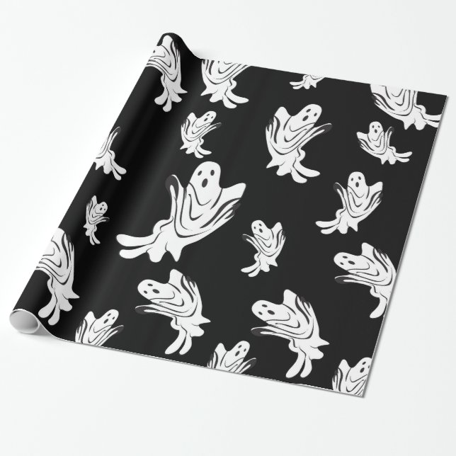 Halloween - gerade gespenstisch geschenkpapier (Ungerollt)