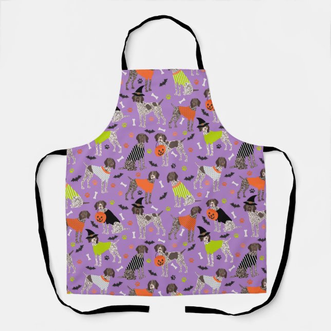 Halloween German Kurzhaarige Schürze (Vorderseite)
