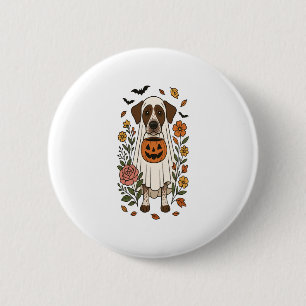 Halloween German Shorthair Pointer Button