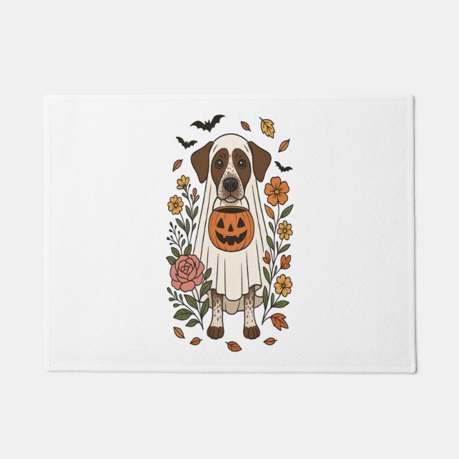 Halloween German Shorthair Pointer Fußmatte (Vorderseite)