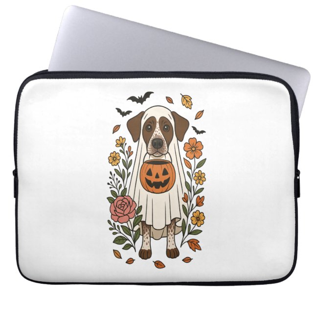 Halloween German Shorthair Pointer Laptopschutzhülle (Vorderseite)