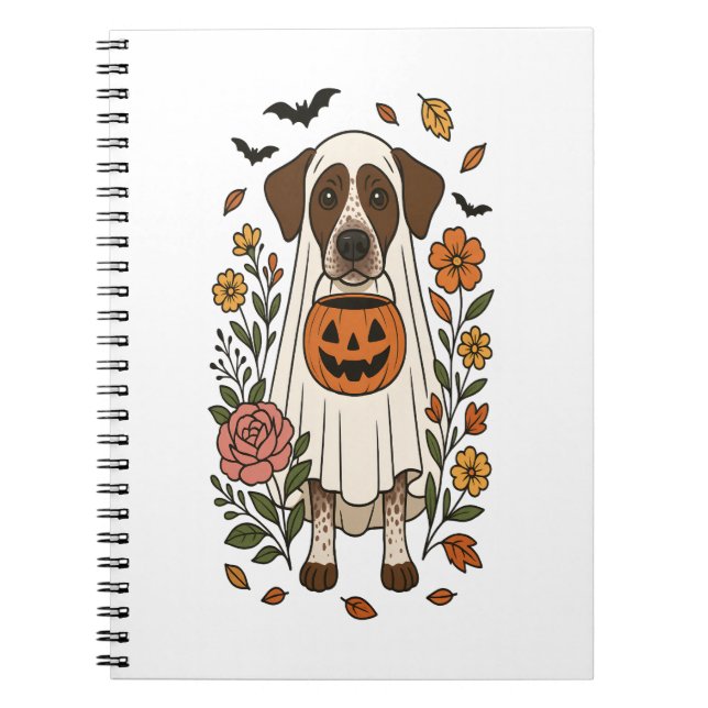 Halloween German Shorthair Pointer Notizblock (Vorderseite)