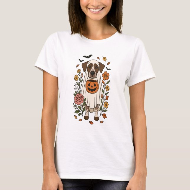 Halloween German Shorthair Pointer T-Shirt (Vorderseite)