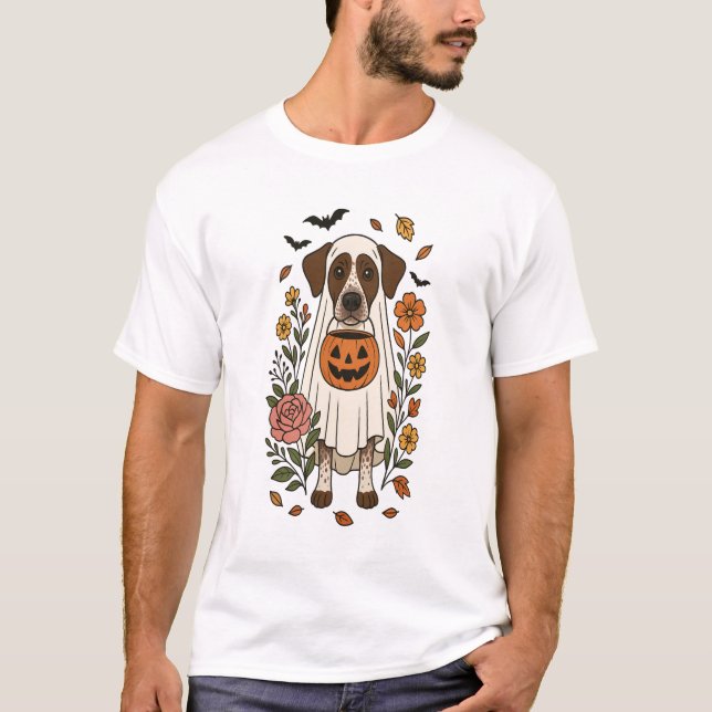 Halloween German Shorthair Pointer T-Shirt (Vorderseite)