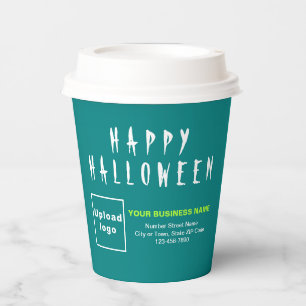 Halloween Geschäft Teal-Papierbecher Pappbecher