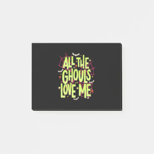 Halloween-Geschenk   Alle Ghouls Liebe Ich Post-it Klebezettel