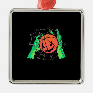 Halloween-Geschenk   Basketball Halloween Ornament Aus Metall