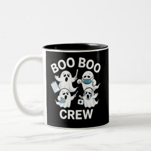 Halloween-Geschenk für Krankenschwester Boo Boo Cr Zweifarbige Tasse