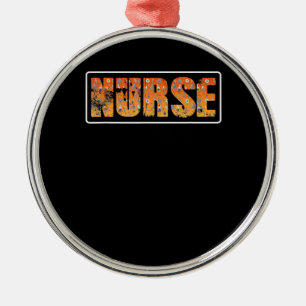 Halloween-Geschenk für Krankenschwester mit Kürbis Ornament Aus Metall