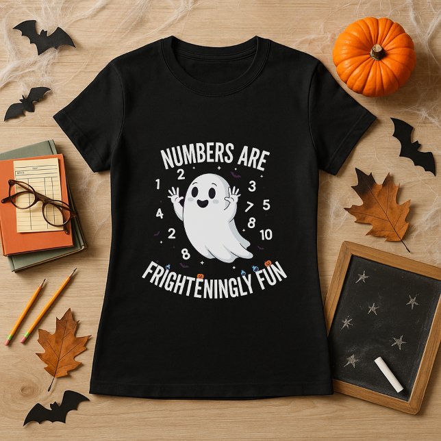 Halloween-Geschenk für Mathe-LehrerInnen-Zahlen Sp T-Shirt (Von Creator hochgeladen)