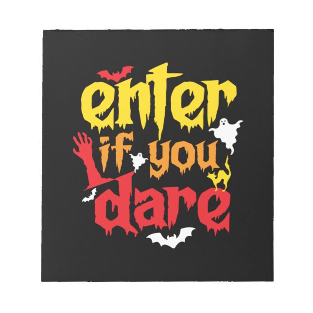 Halloween-Geschenk | Geben Sie an, wenn Sie Geburt Notizblock (Vorderseite)