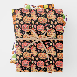 Halloween-Geschenk Geschenkpapier Set