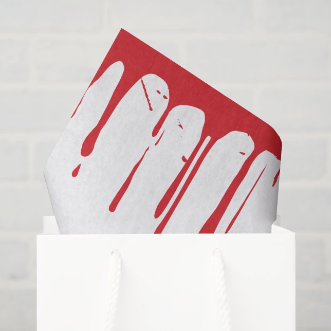 Halloween Geschenk - Gory Dripping Bloody Seidenpapier (Geschenktüte)