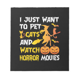 Halloween-Geschenk   Ich Wollte einfach Katzen zum Notizblock